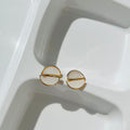 White stone Earrings