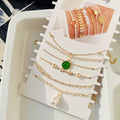 Green Bracelet Stack