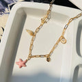 Pink Beach Charms Necklace