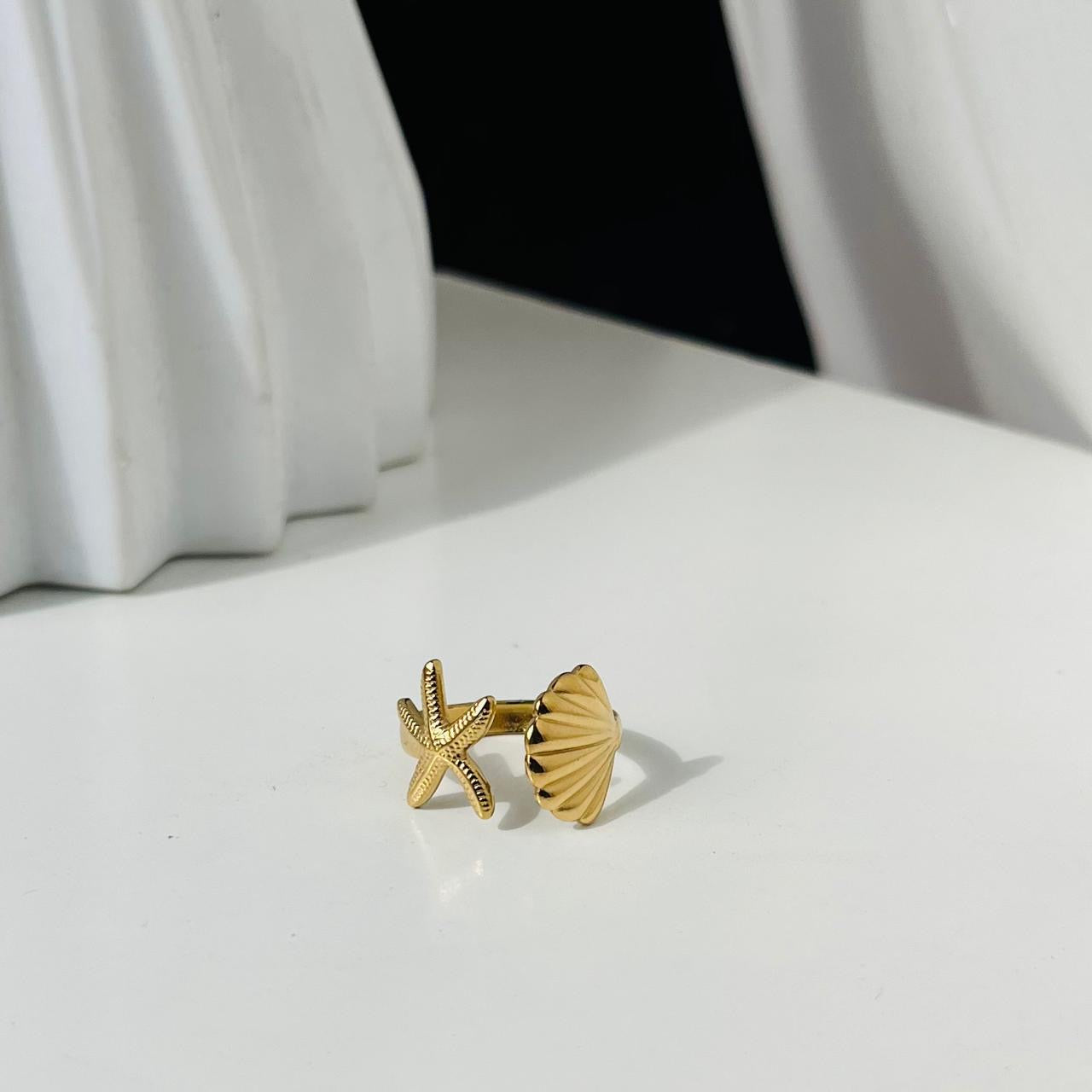 Adjustable Beach Ring ~ Anti Tarnish