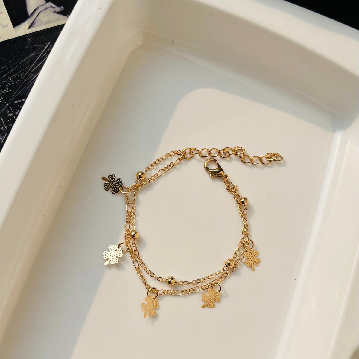 Flower Layered Bracelet