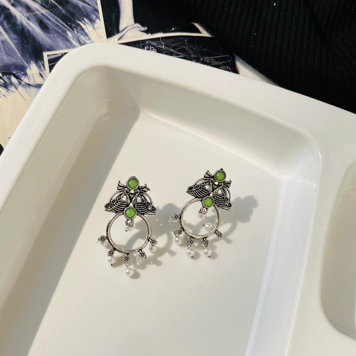 Light Green Navya Earrings