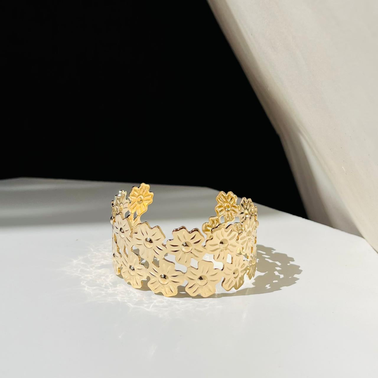 Flower Cuff Bracelet