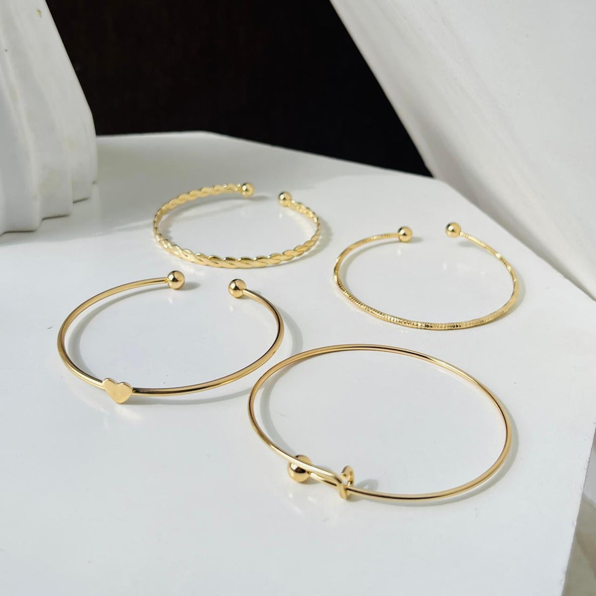Dainty Stack Bracelets ( 4 Bracelet)