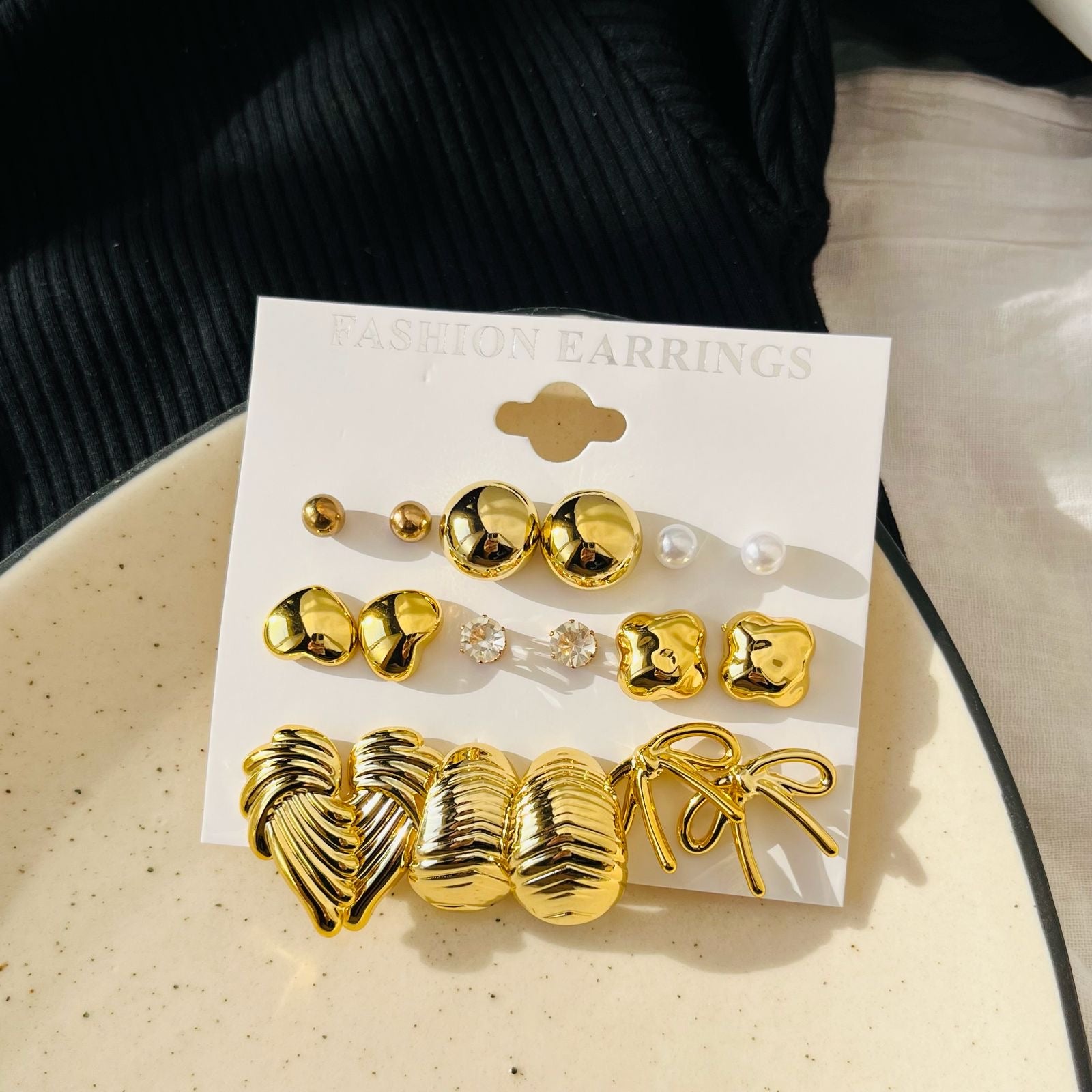 Scarlett Earrings Combo Card ( 8 pairs )