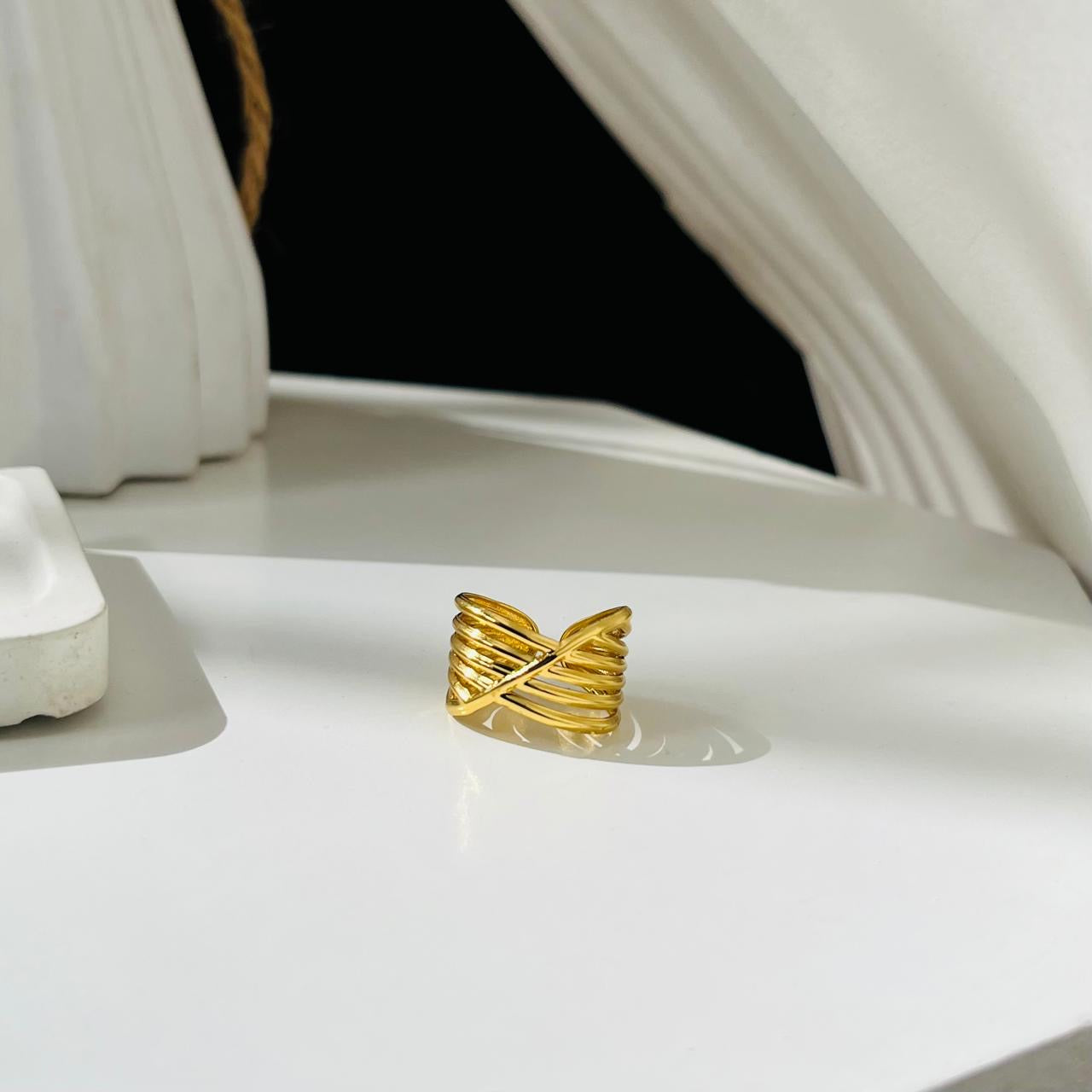 Delphi Adjustable Ring ~ Anti Tarnish