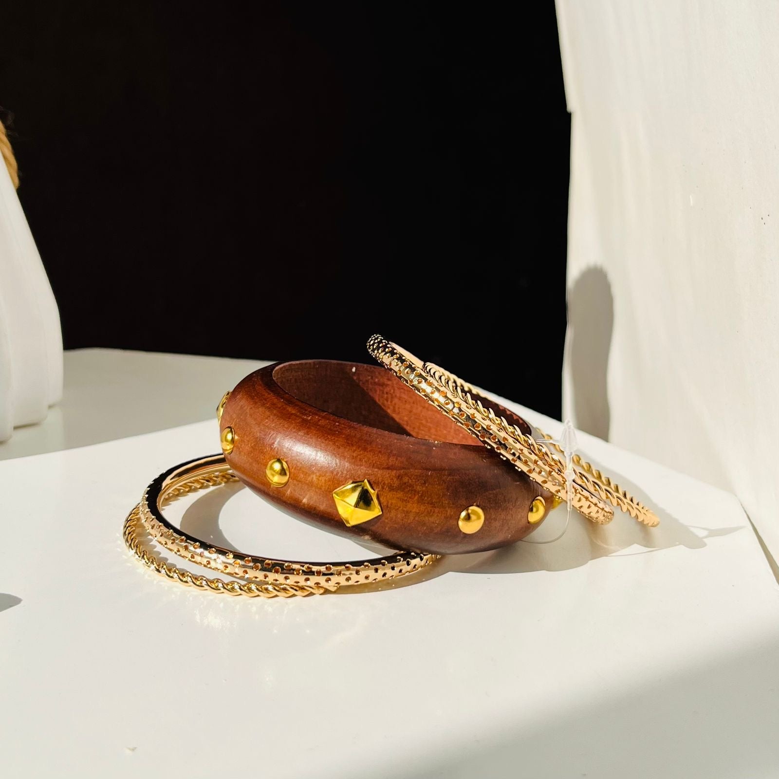 Wooden Bangles Stack ( Size 2*6 )