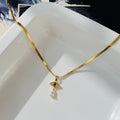 Green stone Evil Eye Necklace ~ Anti Tarnish