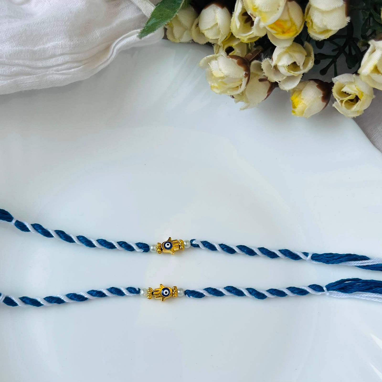 Golden Hamsa Rakhi