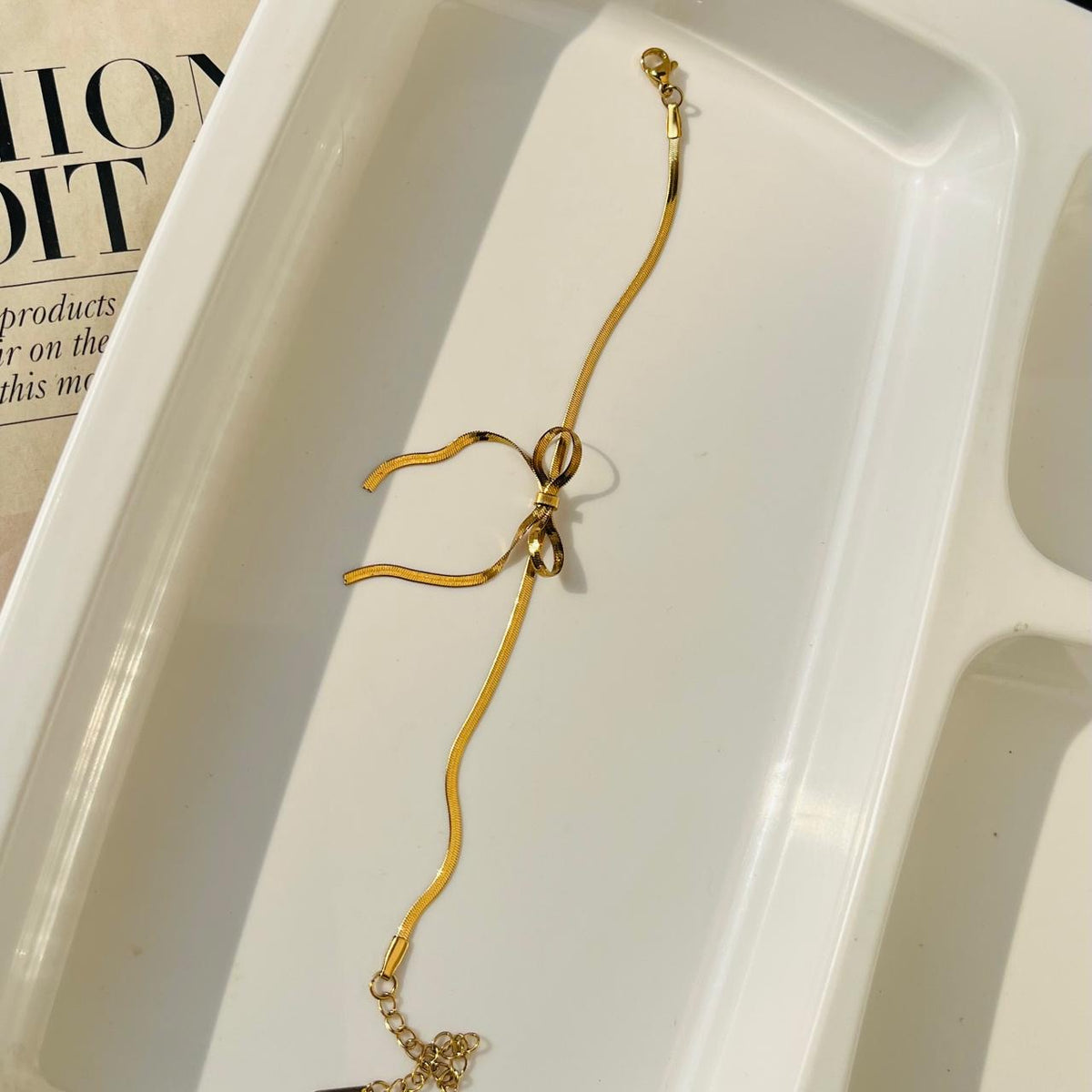 Bow Bracelet ~ Anti Tarnish