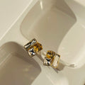 Golden Diamond Earrings