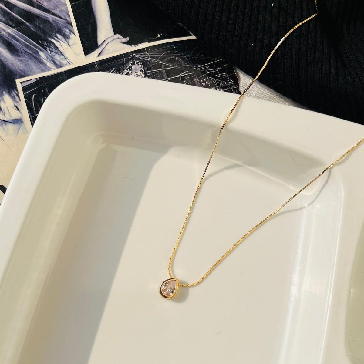 Drop Diamond Necklace