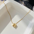 N Initial Diamond Necklace ~ Anti Tarnish