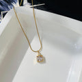 White Stone Necklace ~ Anti Tarnish
