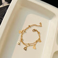 Heart Layered Bracelet