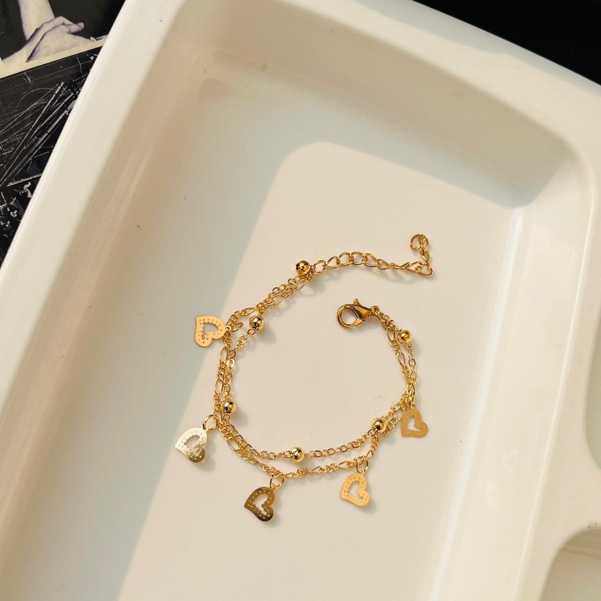 Heart Layered Bracelet