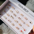 Stone Rings ~ Adjustable ( Random Color )
