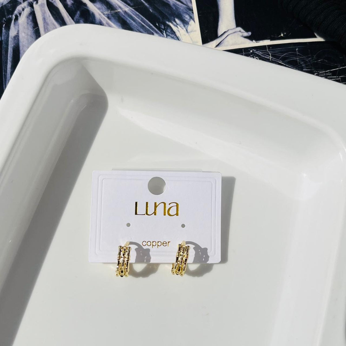 Textured Hoops ~ Anti Tarnish