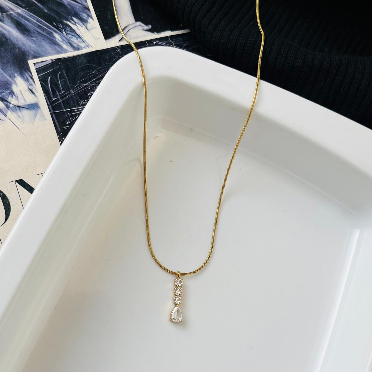 Hope Diamond Necklace ~ Anti Tarnish