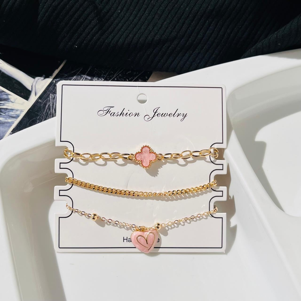 Pink Heart Bracelet