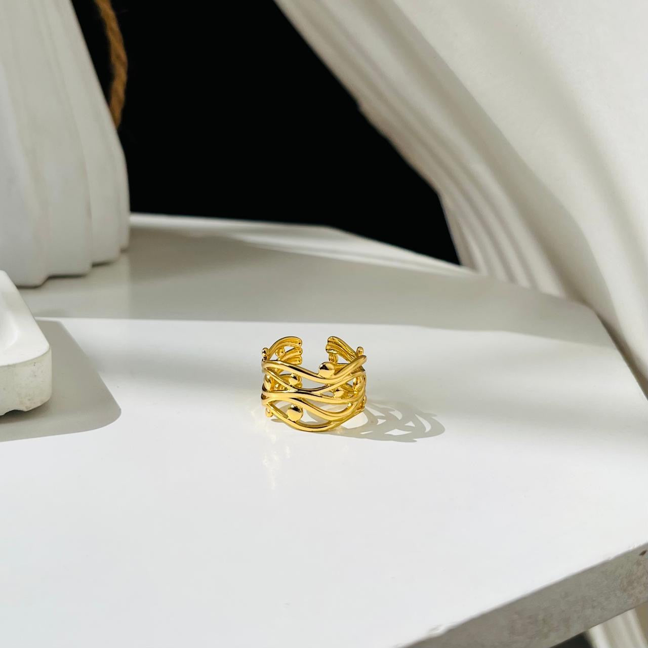 Harmony Adjustable Ring ~ Anti Tarnish