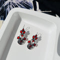 Red Ishika Earrings