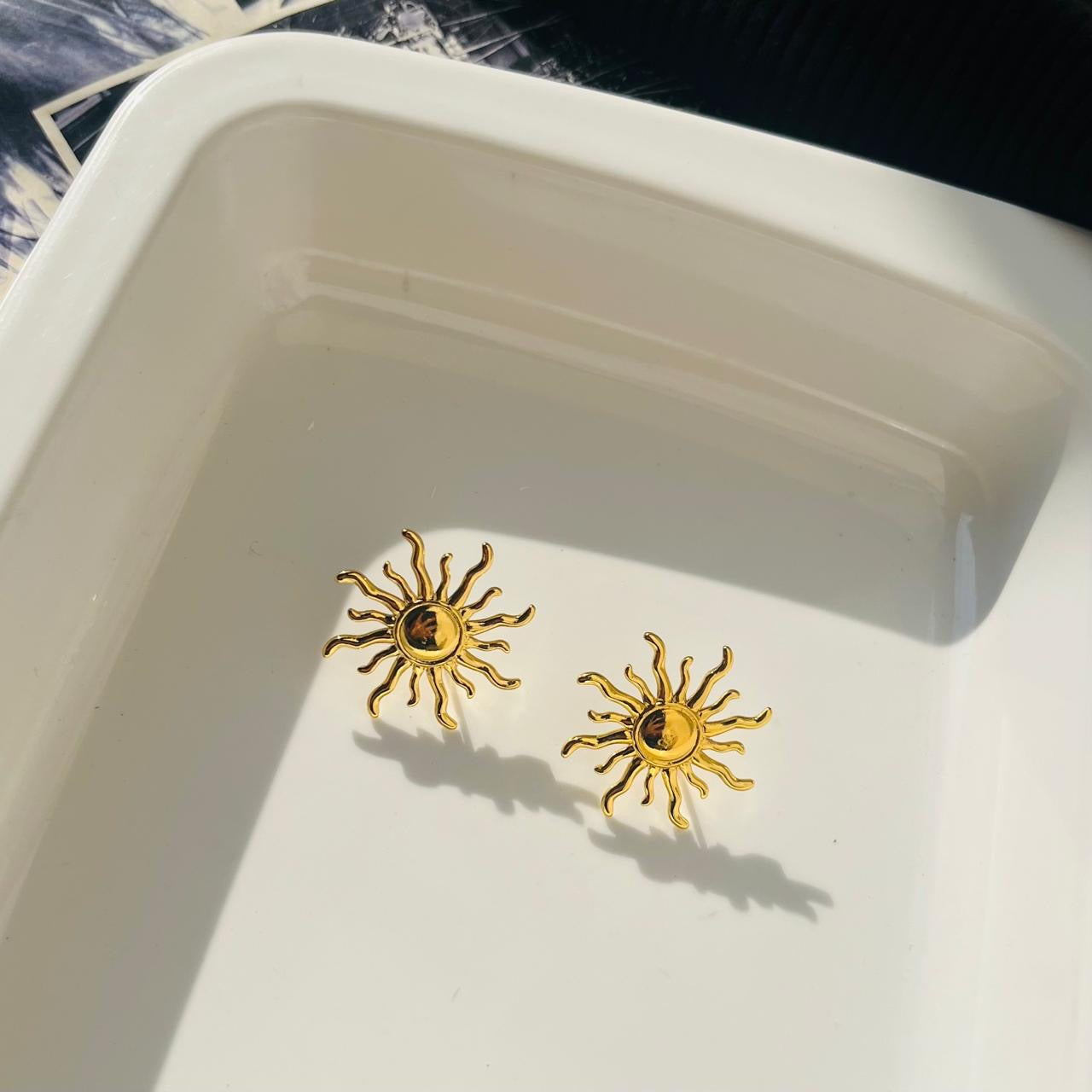 Sunflower Earrings ~ Anti Tarnish