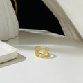 Cross Adjustable Ring ~ Anti Tarnish