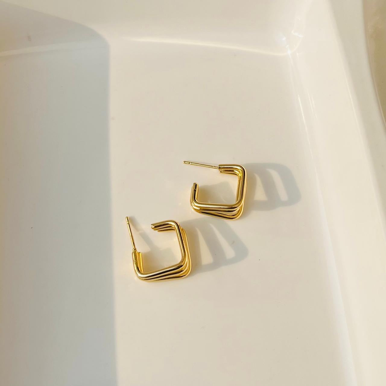 Small Square Hoops