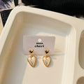 Pearl Heart Earrings