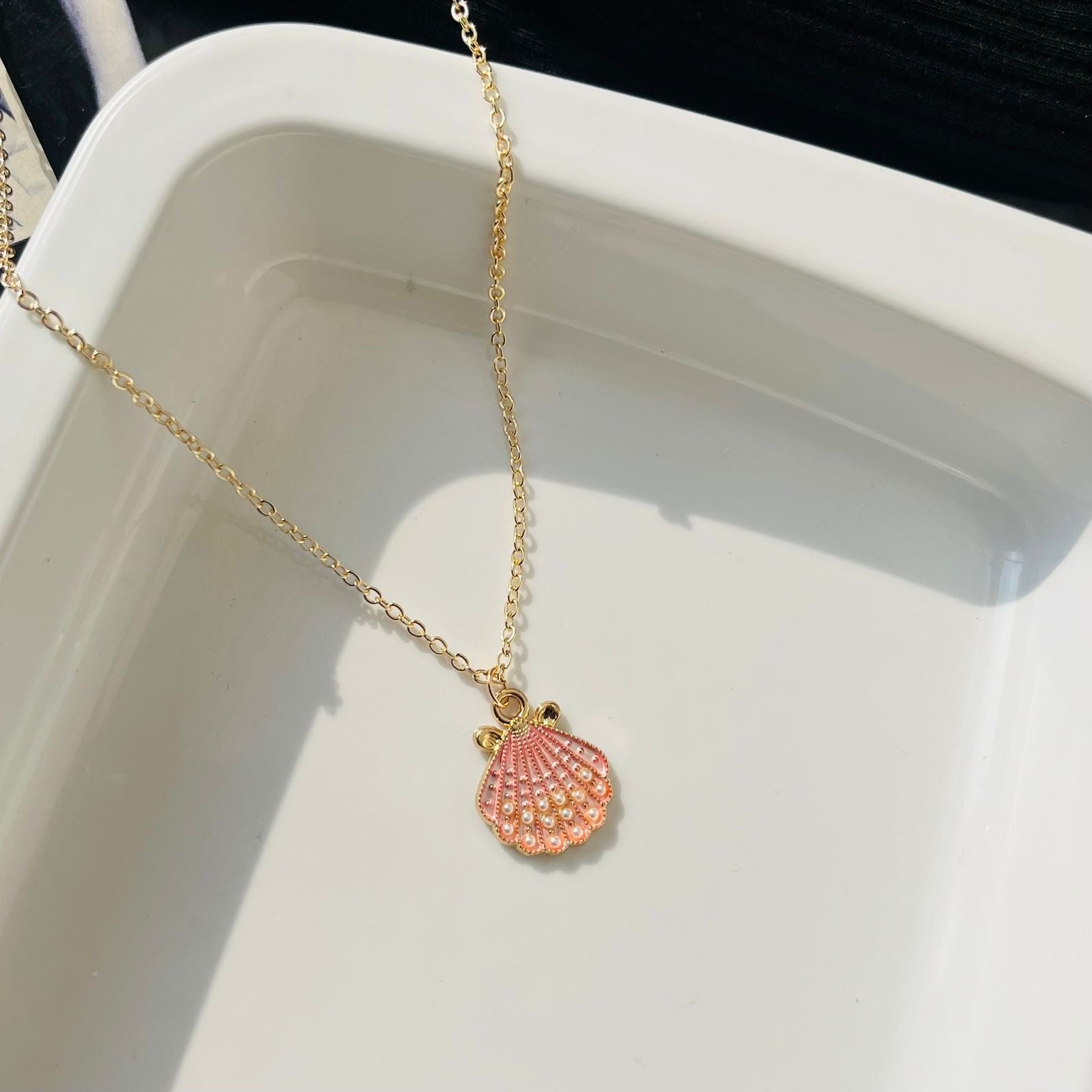 Pink Shell Necklace