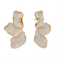 Small White Flower Earrings