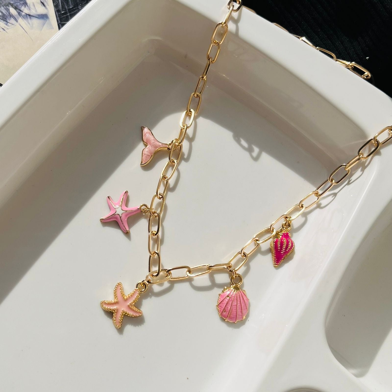 Pink Charms Necklace