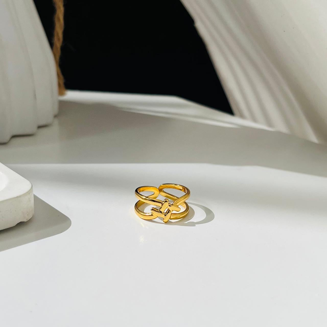 Clara Adjustable Ring ~ Anti Tarnish