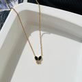 Black Diamond Butterfly Necklace ~ Anti Tarnish