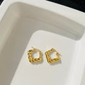 Square Hoops ~ Anti Tarnish