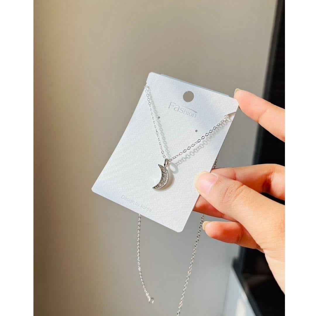 Silver Moon Necklace