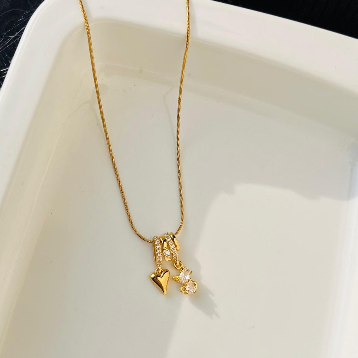 Heart Luna Necklace ~ Anti Tarnish