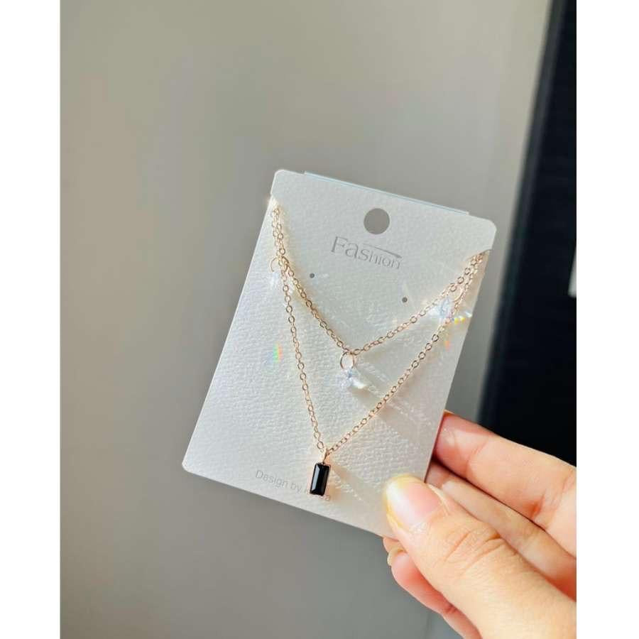 Two Layer Diamond Necklace