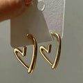 Helena Heart Hoops (Anti Tarnish)