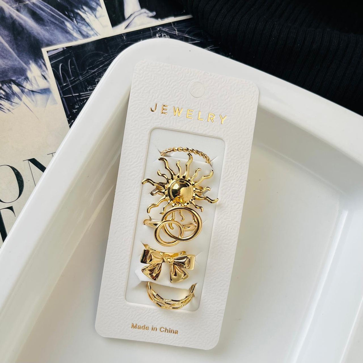 Statement Rings Set (5 rings)