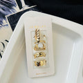 Shell Stone Ring Set
