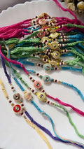Pastel Kundan Rakhi ~ Random Color
