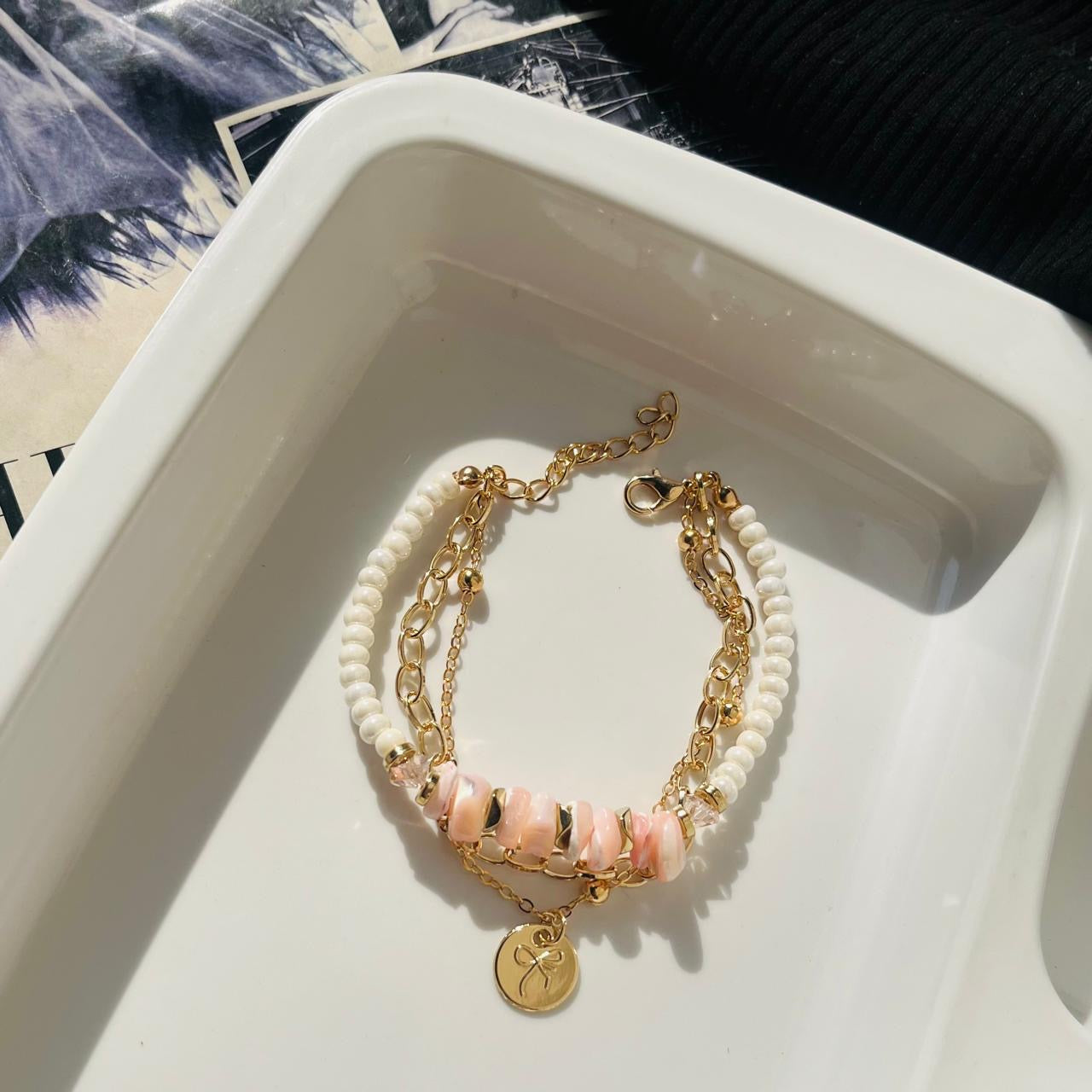 Pink Bow Bracelet
