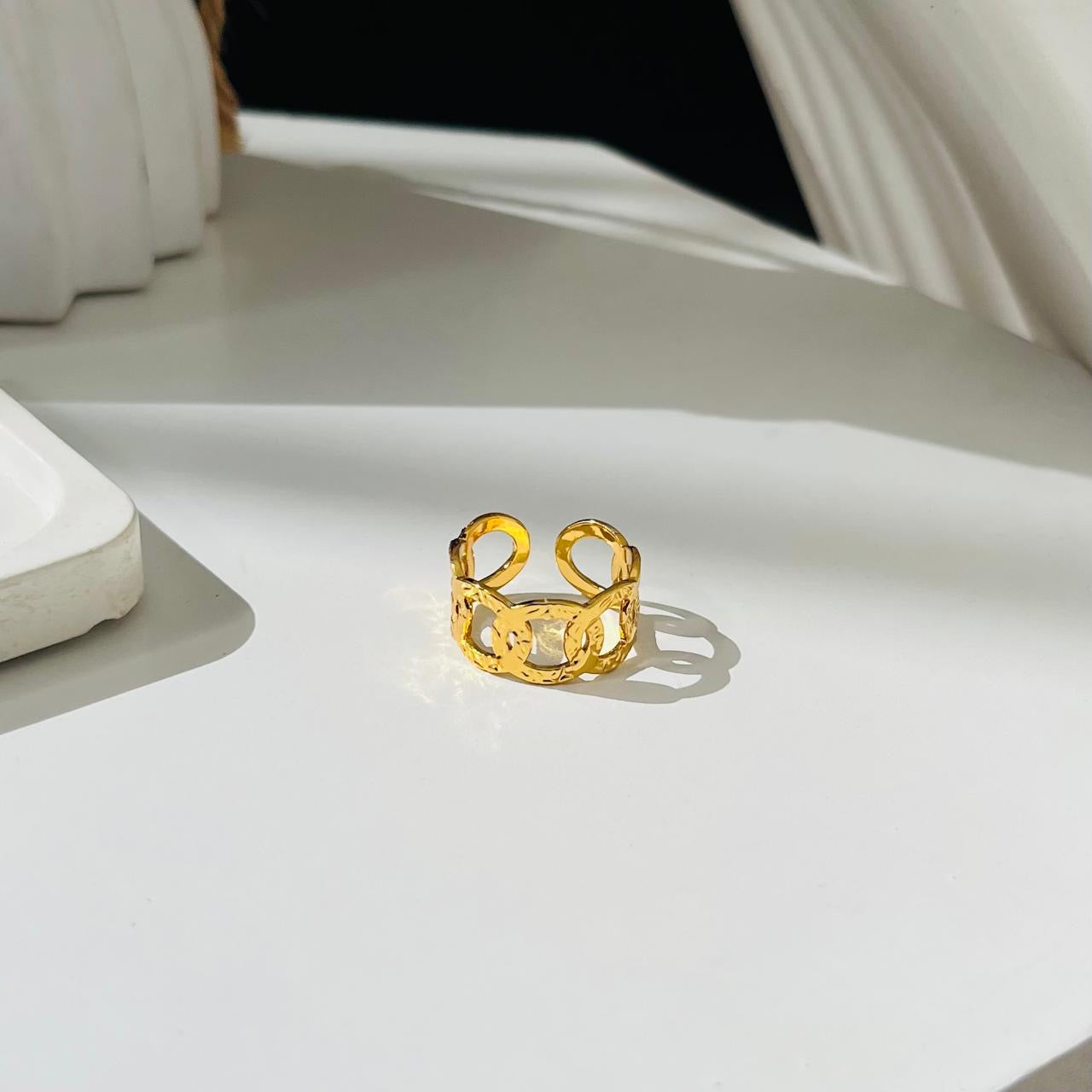 Chain Adjustable Ring ~ Anti Tarnish