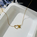 K initial Heart Necklace ~ Anti Tarnish