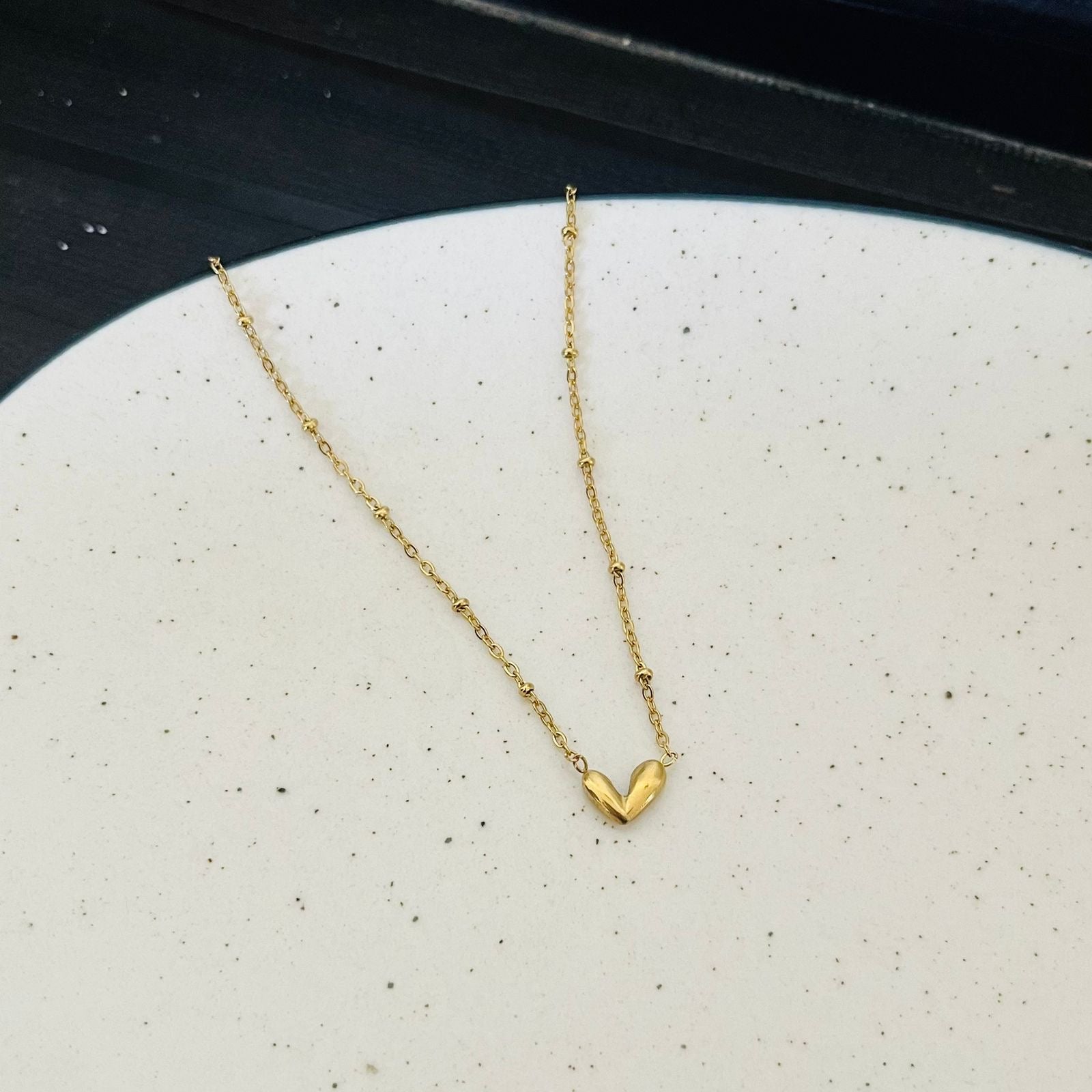 Dainty Heart Necklace ~ Anti Tarnish