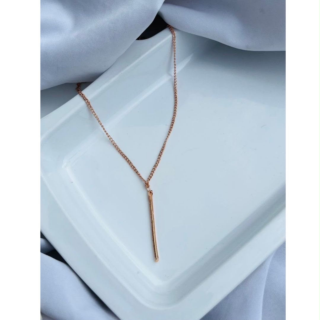 Rosegold Stick Necklace
