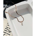 Rosegold Silver Diamond Necklace