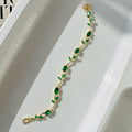 Green Tulip Bracelet ~ Anti Tarnish